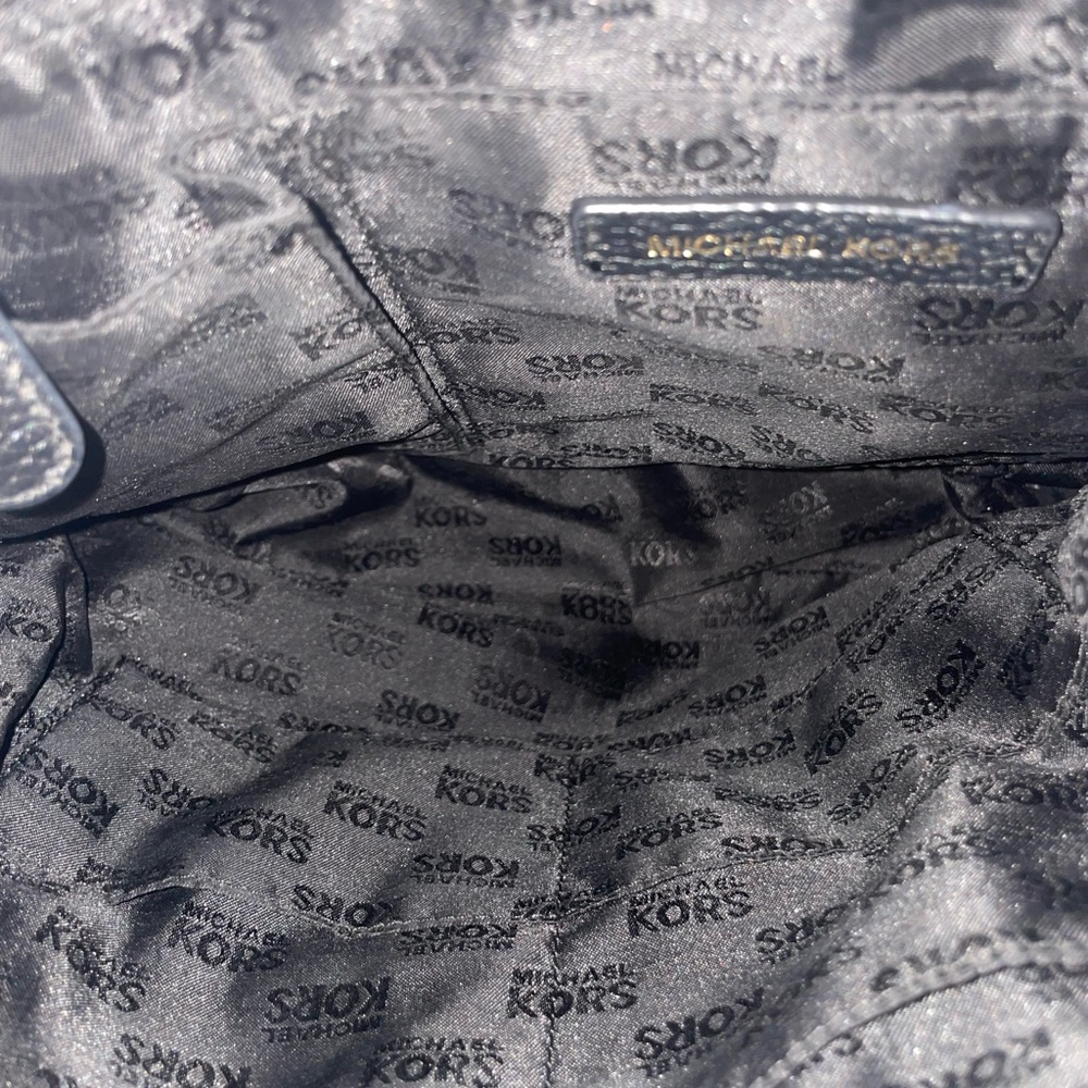 Michael Kors Black Pebbled Leather Backpack - Picture 14 of 14
